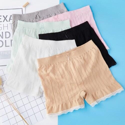 New Arrive Summer Cotton Breathable Solid Color Safety Short Pants For Female Women Ladides FS0688