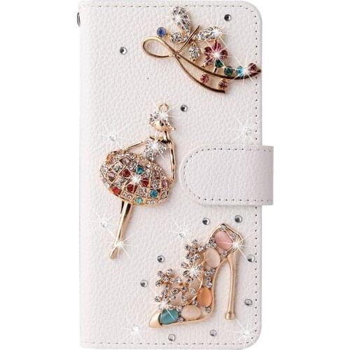 For Redmi Note7 Note8 Note9 Pro Leather Case Redmi 9A Xiaomi Foco X3 NFC Flashing Diamond Flip Cover Case