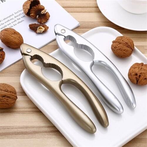 Kitchen Fruit Tool Accessories Aluminum Alloy Nutcracker Sheller Walnut Nut Cracker Quick Walnut Almond Pecan Nutcracker