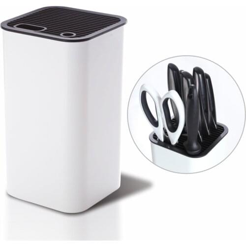 KITCHENDAO XL Universal Knife Block with Slots for Scissors Detachable for Easy Cleaning Space Saver Knife Hold KD0369