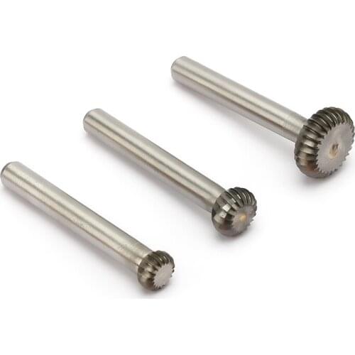 Noreturn 1pcs Rotary file Hard tungsten steel alloy single groove grinding head T - circular disc Size8-16mm