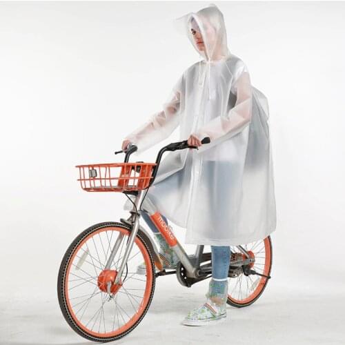 Yuding 1PCS Rain Poncho Plastic Cape Female Hooded Motorcycle Raincoat Woman Bicycle Waterproof Ladies Mountaineering Rain Coat