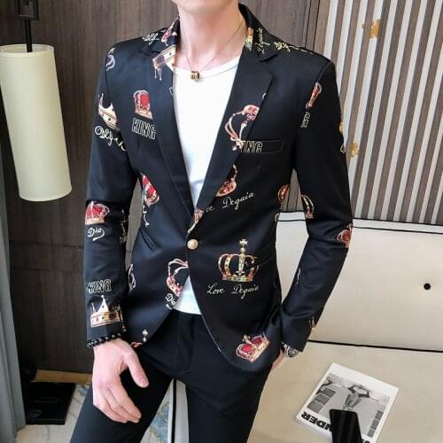 2021 Luxury party prom blazer fashion Men business Slim suit Male Jacket large Man classic retro social suit jacket lus size 3XL