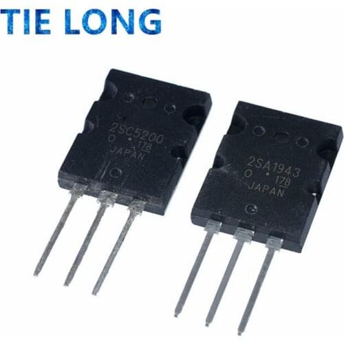 2SA1943 3PCS +2SC5200 3PCS Power transistor large chip TO-264=10PCS 1943 5200 free delivery