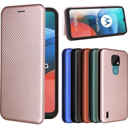 Sunjolly Case for Motorola Moto E7 Wallet Stand Flip PU Leather Phone Case Cover coque capa Motorola Moto E7 Case Cover