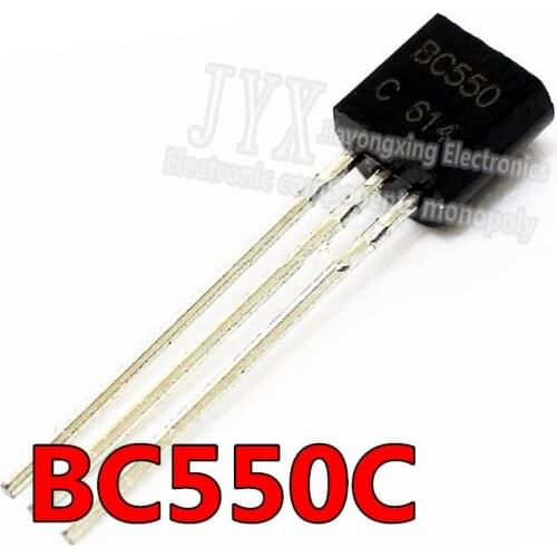 50PCS BC550C + BC560C each 25pcs BC550 BC560 TO92 Transistor DIP-3 45V 0.1A TO-92 New Original
