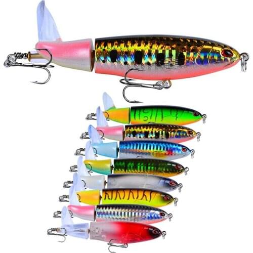 YUZI Fishing Lure Whopper Plopper 14cm 36g Topwater Popper Floating Artificial Hard Bait Crankbait Wobblers Pesca Fishing