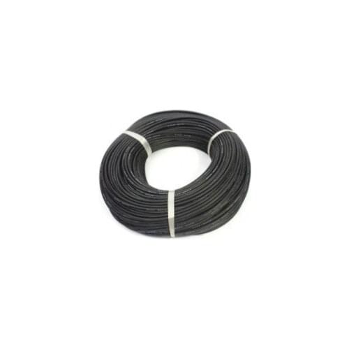 1 Meter 22AWG Silicone Wire/ Silica Gel Wire/ Silicone Cable (60/0.08, OD: 1.6)-Black Color