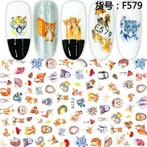 10 Sheets 3D Nail Sticker Catoon Flower Sticker DIY Adhesive Tips Nail Art Decorations Women Nail Decals Set Wholesale
