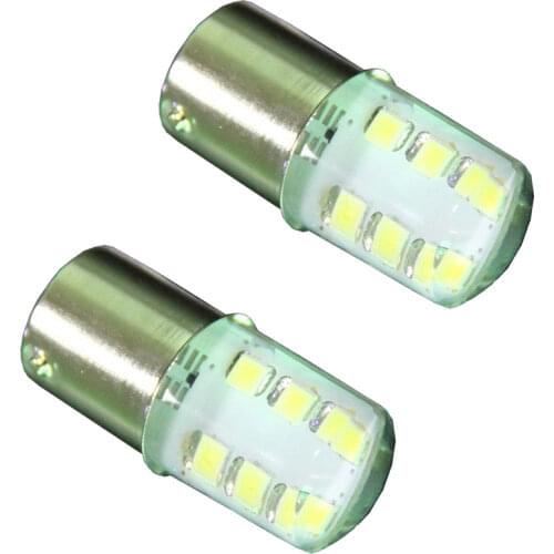 12 SMD 2835 LED Silicone Reverse Brake Light S25 1156 BA15S P21W Rear Turn Signal Indicator Parking Lamp 12V Amber Red