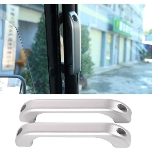 2Pcs Pillar Handle Tight Fit Exquisite Silver Color Security Side A-pillar Grab Handle for Car for Land Rover