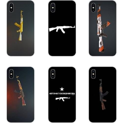 Gun AK47 Accessories Phone Shell Covers For Huawei G7 G8 P8 P9 P10 P20 P30 Lite Mini Pro P Smart Plus 2017 2018 2019