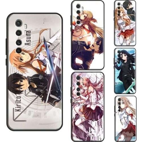 Sword Art Online Yuuki Asuna Kirito For Xiaomi Mi 11 Lite Note 10 Mi 11 Ultra 10T Pro Phone Case For POCO F3 F1 F2 M3 X3 Pro