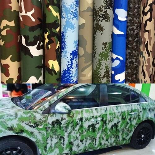 Premium Digital Woodland Green Camo Camouflage Desert Vinyl Film Sticker DIY Motorcycle Automobiles Car Styling Accessories