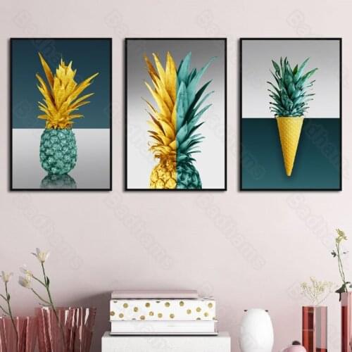 Nordic Decoration Home Living Room Frameless Canvas Triptych Small Fresh Simple Light Luxury Style Decorative Painting