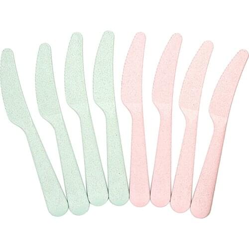 Eco-Friendly Wheat Straw Plates Bowls Cups Dinnerware Flateware For Kids Adults