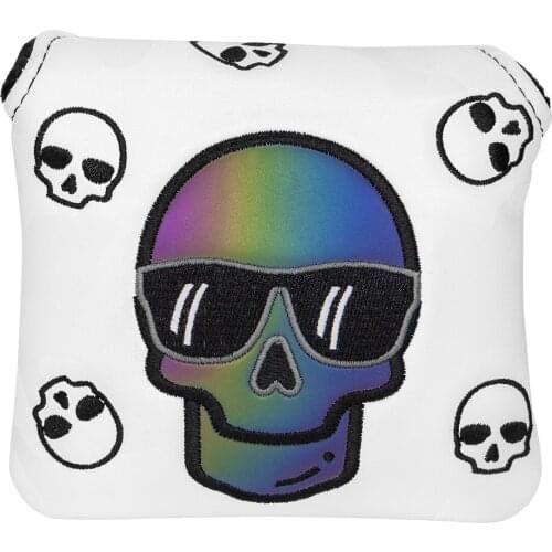 Golf Mallet Putter Cover Golf Club Head Covers for Putter PU Leather Square Mallet Putter Headcover with Magnetic