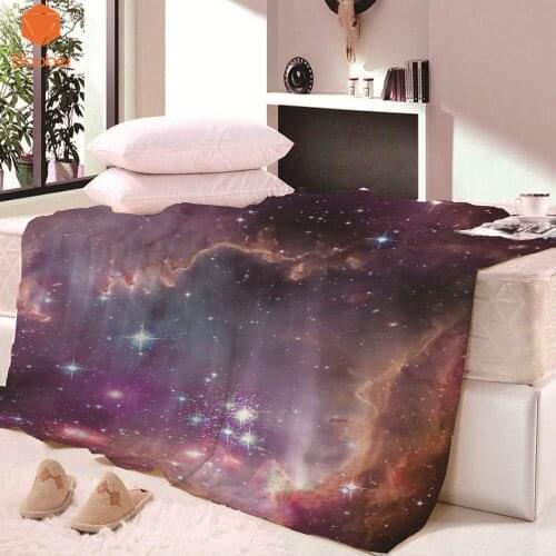 Hot Sale Super Soft Thicking Starry sky Blanket for Bed BeachTowel For Kids Adults Blanket Throws bedsheet Travel CB68