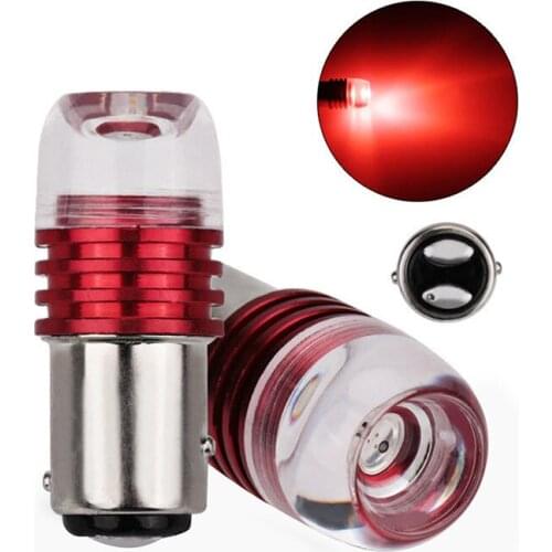 Hot Sale 2PCS Bulbs For Car Tail Brake Lights Auto Turn Signal Lamp Bulb Red 1157 BAY15D P21/5W Strobe Flashing LED Projector