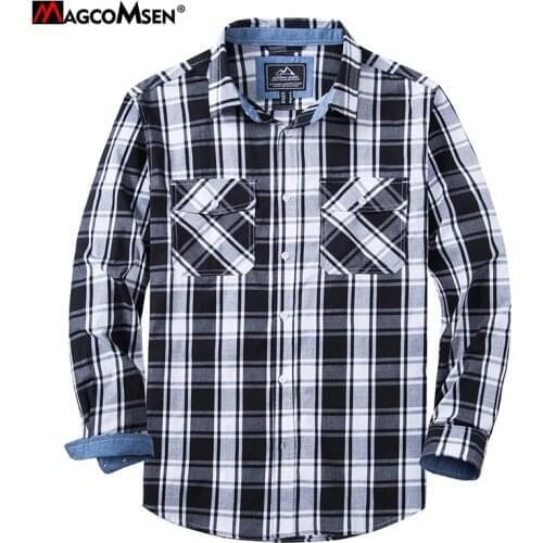 MAGCOMSEN Men's Cotton Shirts