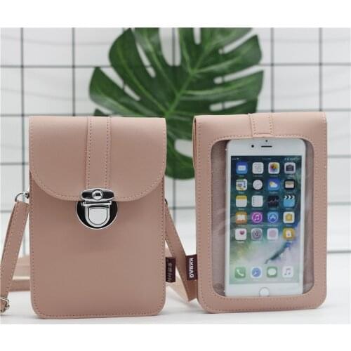Wonderlife Small Mini Crossbody Bag Transparent Shoulder Bag For Women Touching Screen Female Sac A Main Girl Money Phone