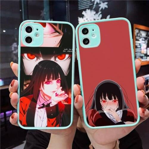 Crazy Excitement Manga Kakegurui Phone Case Matte Transparent for iPhone 7 8 11 12 s mini pro X XS XR MAX Plus cover funda