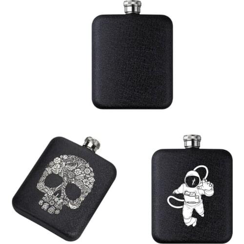 Stainless Steel Frosted Hip Flask 6 oz Portable Leakproof and Rustproof Durable