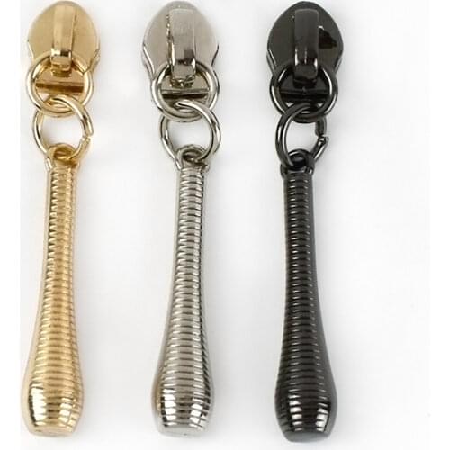 10/30pcs Non Lock Slider Head for 5# Nylon Coil Zipper Bag Pocket Zip Puller Handbag Repair Replacement DIY Sewing Accessories