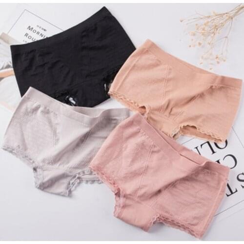 Womens briefs stretching Boyshort Plus Size XXXL High waist underwear Women Sexy Ultra-thin Panties Seamless pants