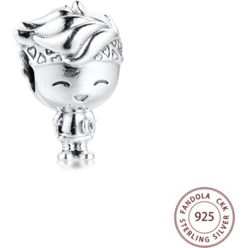 Fits Pandora Bracelet Original Charms 925 Sterling Silver Boy Teenager Charm Woman Beads for Jewelry Making Bijoux Femme Kralen