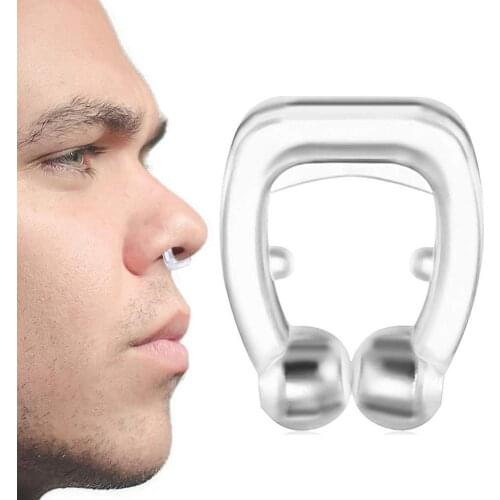 Portable Silicone Magnetic Anti Snore Nose Clip Unisex Stop Snoring Anti Snoring Sleep Silicone Magnetic Nose Clip tools