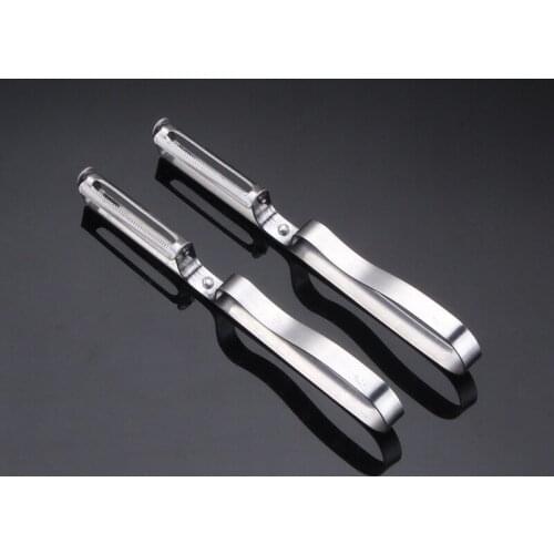 Factory direct sales stainless steel peeler home peeler toothbrush-type kitchen melon planer