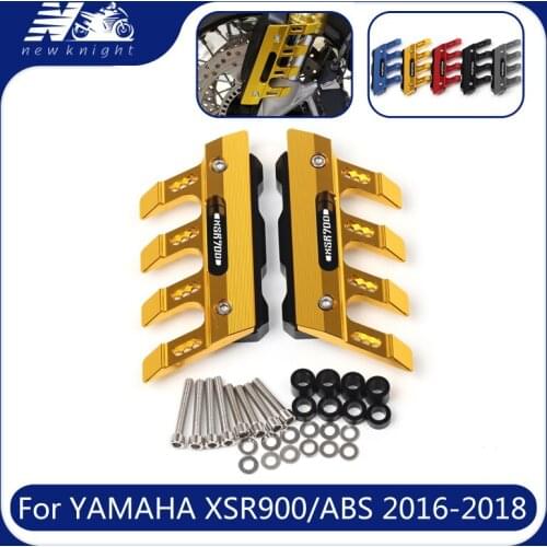 With Logo 5 Color For YAMAHA XSR 900 ABS 2016 2017 2018 Motorcycle CNC Aluminum Front Mudguard Anti-Drop Slider Protector Cover
