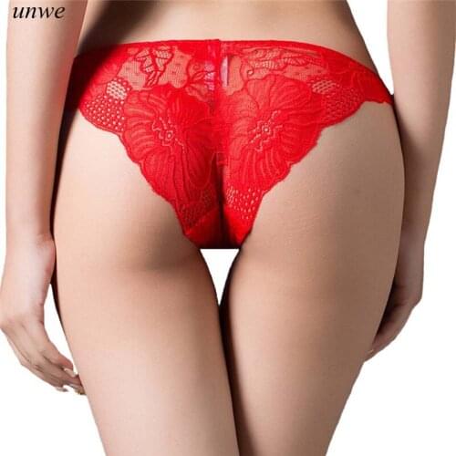 Sexy Bow Floral Lace Briefs Ladies Sexy Charming Hollow Transparent Panties Hot Girls Low Waist Underwear