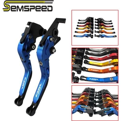 SEMSPEED For HONDA CBR600F CBR600 F CBR 600 F 2011 2012 2013 Motorcycle CNC Adjustable Foldable Brake Clutch Lever Handle Grips
