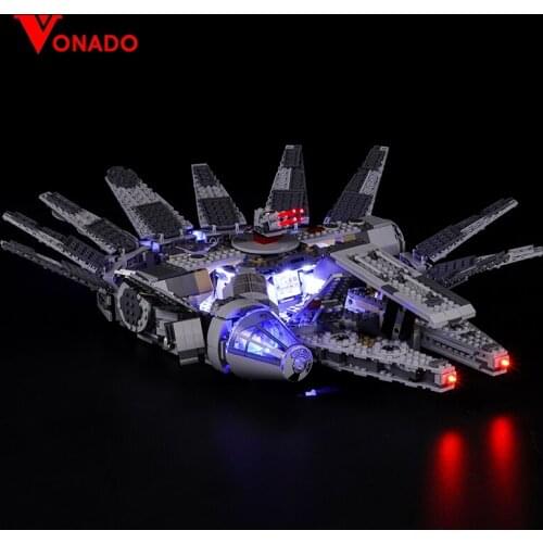 Led Light for 75105 Star The Force Awakens Millennium Falcon 05007 Building Blocks(only Light+battery Box)