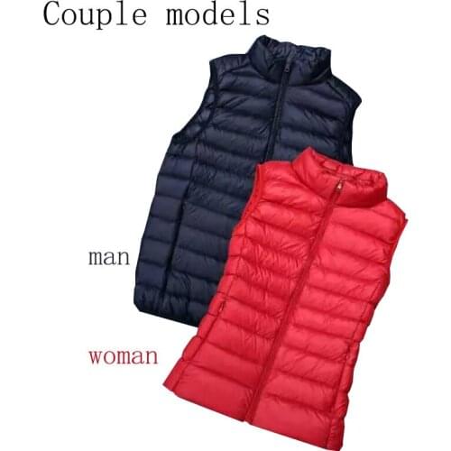 Ultra Thin Down Jacket Light Warm Waistcoat Female Sleeveless Cropped Puffer Jacket Vest Lining Woman Winter Coat Large size 6XL