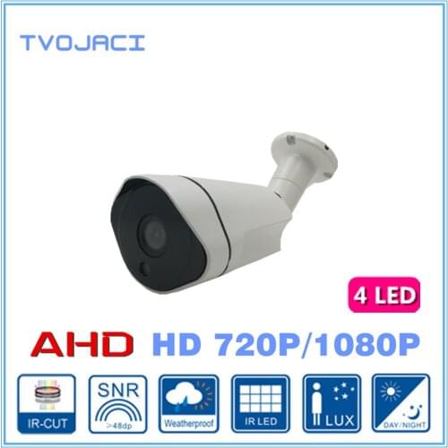 Waterproof Camera AHD Analog High Definition 1/4'' CMOS 1.0MP 720P 2.0MP 1080P AHD CCTV Camera IR Cut Fiter Security Outdoor