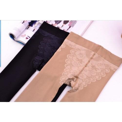 Womens Solid Stockings 120D Velvet Bikini Pantyhose Butterfly Crotch Patterns Silk Tights