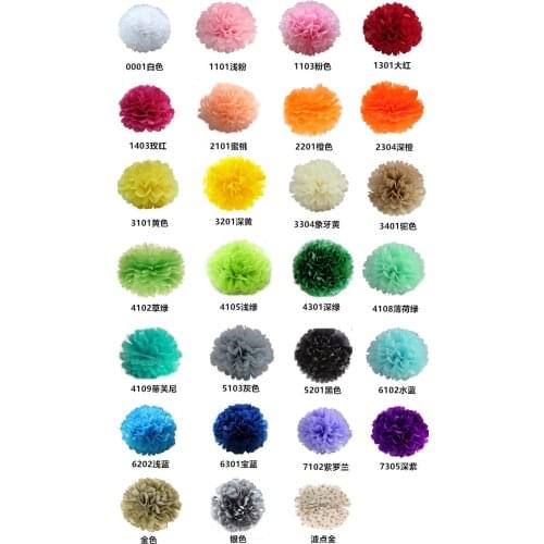 10PCS 4inch 10cm Tissue Paper Pompoms Wedding Decorative Paper Flowers Ball Baby Shower Birthday Party Decoration Paper Pom Poms