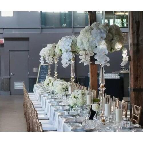 10pcs)60cm tall ) wedding decoration pillars acrylic flower stand centerpieces gold flower stand wedding centrepieces