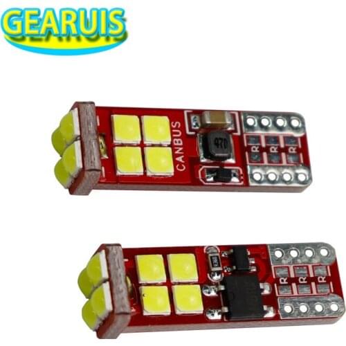 100pcs 2.64W T10 canbus 0.22A LED 12 smd 3030 LED non polar Car Interior Reading Dome Light Marker Lamp 168 194 LED no error 12V