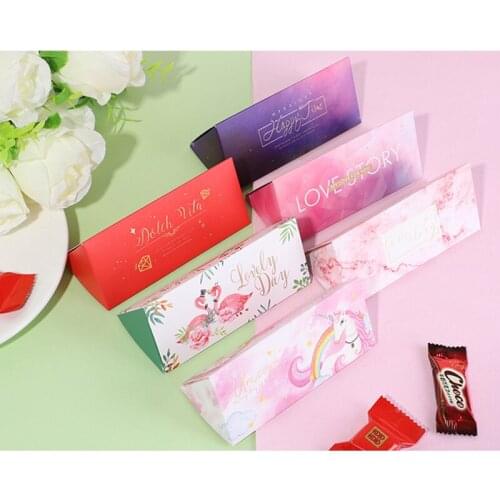 20pcs Triangular Brick Paper Candy Box Wedding Gift Boxes for Guests Wedding Favors and Gifts Chocolate Box Party Supply