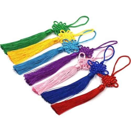 5pcs China knot tassel accessories Decoration Wedding Supplies manual accessories material festival gifts children hang pendant