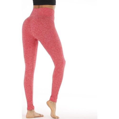 High waisted seamless leggings for women yoga capris push up fitness pants running tights tummy control gym sport pant sportwear