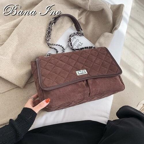 Matte PU Leather Crossbody Bags For Women 2021 Chain Shoulder Handbags Lady Winter Luxury Hand Bag Womens Travel Hand Bag