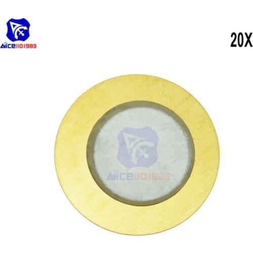 20PCS/Lot 27mm Piezo Elements Sounder Sensor Trigger Drum Disc with Wire Copper