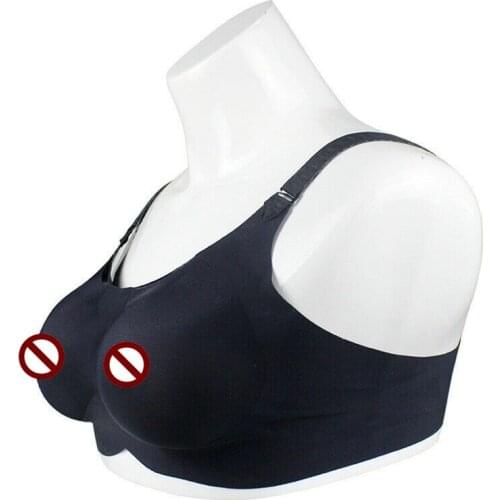 Breathable Sexy Traceless Pocket Bra For Crossdress Breast Forms Mastectomy Bra Prosthesis Form Adjustable Shoulder Strap