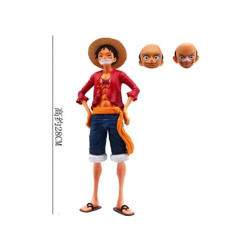 Action Heroes One Piece Luffy Ace Zoro Ace Sabo Law Nami Dracule Mihawk PVC Action Figure Collectible Model Toy