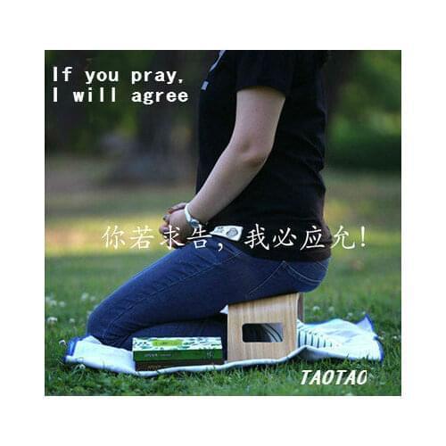 Christ Jesus teaches gifts bamboo bench economy modern Nordic simple personality art knee prayer chair Chair for prayer